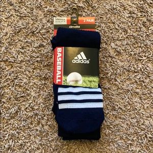 Dark Blue Adidas Baseball Sock. New w/ tags.